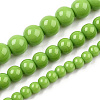 Opaque Solid Color Glass Beads Strands LS-GLAA-T032-P4mm-06-4
