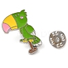 Bird Platinum Alloy Enamel Brooches LS-JEWB-I035-08P-05-3