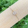 Brass Micro Pave Cubic Zirconia Slider Bracelets FS-WG61F73-02-1