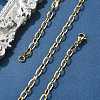 304 Stainless Steel Cable Chain Necklace Making X-STAS-A028-N091G-1