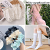 Nylon Chiffon Elastic Lace Trim OCOR-WH0082-159A-5