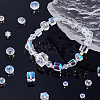 800Pcs 10 Styles AB Color Plated Electroplated Glass Beads Strands GLAA-GA0001-85-8