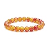 6Pcs 6 Color Bling Glass Round Beaded Stretch Bracelets Set for Women BJEW-JB08973-4