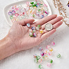 Transparent Spray Painted Crackle Glass Beads Strands GLAA-TA0003-09-8