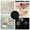 5Pcs 5 Styles U-shape Acrylic Shoes Display Stand Risesrs ODIS-WR0001-01-6