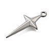 304 Stainless Steel Pendants STAS-Z163-08P-2