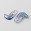 Gradient Color Transparent Resin Pendants RESI-TAC0019-06C-2