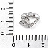 Brass Micro Pave Cubic Zirconia Pendants KK-D283-27P-3