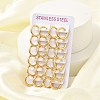 PVD Vacuum Plating 304 Stainless Steel Huggie Hoop Earrings for Women EJEW-F280-07J-G-1