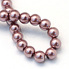 Baking Painted Pearlized Glass Pearl Round Bead Strands HY-Q003-4mm-58-4