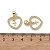Brass Micro Pave Cubic Zirconia Pendants KK-Z143-09G-02-3