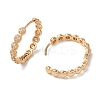 Brass Cubic Zirconia Hoop Earrings for Women EJEW-M238-03KCG-2