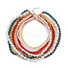 Bohemian Glass Beaded Multi Layered Necklaces for Women NJEW-K384-02A-2