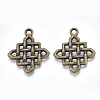 Tibetan Style Alloy Pendants TIBE-Q092-05AB-RS-2