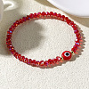 1pc Glass Rondelle Beads Stretch Bracelets XC5782-6-1