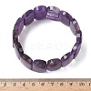 Natural Amethyst Beads Stretch Bracelets for Women Men BJEW-I323-02D-5