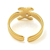 Ion Plating(IP) 304 Stainless Steel Cuff Open Rings RJEW-K283-02G-3