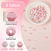 1000Pcs 3 Colors Baking Paint Glass Seed Beads SEED-SP0001-07A-2