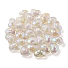 UV Plating Rainbow Iridescent Transparent Acrylic Beads OACR-C007-04B-4