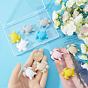 12Pcs 6 Colors Turtle Food Grade Eco-Friendly Silicone Focal Beads SIL-SC0001-88-3