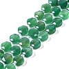 Natural Green Onyx Agate(Dyed & Heated) Beads Strands G-N342-05-2