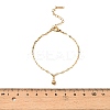 304 Stainless Steel Round Bead Charm Bracelets LS-BJEW-G748-01G-3