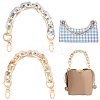 2Pcs 2 Colors Acrylic Cable Chains Bag Straps AJEW-PH0002-86-1