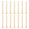 15Pcs 304 Stainless Steel Curb Chain Extender STAS-UN0061-44-1