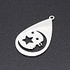 Non-Tarnish 201 Stainless Steel Pendants STAS-S105-LA216-2