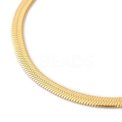 Ion Plating(IP) 304 Stainless Steel Herringbone Chain Bracelet for Men Women BJEW-Q998-01G-1