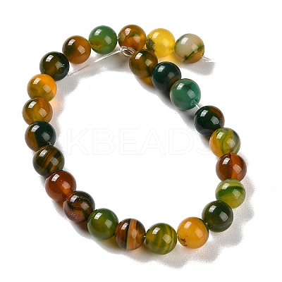 Natural Striped Agate/Banded Agate Beads Strands G-Z060-A01-B18-1
