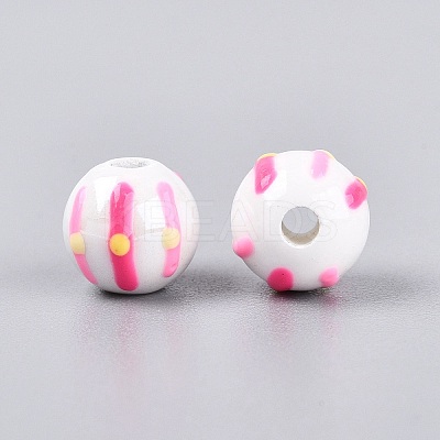 Handmade Porcelain Ceramic Beads PORC-Q005-03L-1