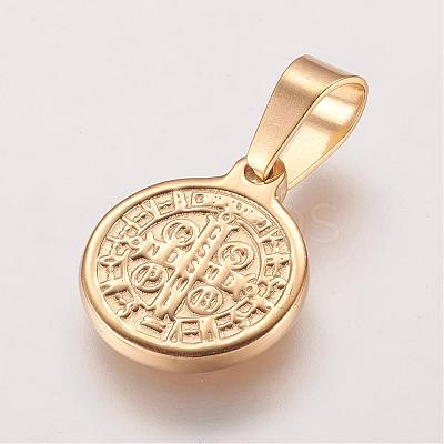 Ion Plating(IP) 304 Stainless Steel Pendants STAS-E117-02G-1