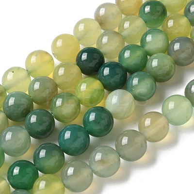 Natural Agate Beads Strands G-NH0001-G11-01-1