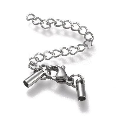 Tarnish Resistant 304 Stainless Steel Curb Chain Extender STAS-K195-29P-09-1
