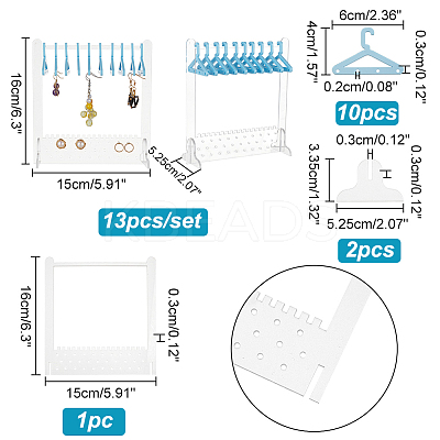 1 Set Acrylic Earring Display Stands EDIS-PH0001-57-1