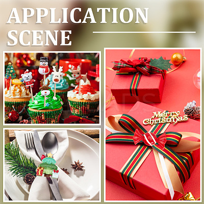 Christmas Opaque Resin Decoden Cabochons RESI-SP0001-03-1