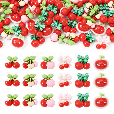 50Pcs Opaque Resin Cabochons CRES-TA0004-98-1