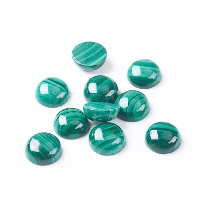 Natural Malachite Cabochons G-E557-06D-1