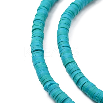 Handmade Polymer Clay Beads Strands CLAY-R089-4mm-Q107-1