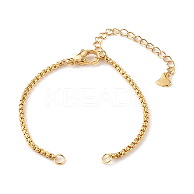 304 Stainless Steel Box Chain Bracelet Making AJEW-JB00992-1