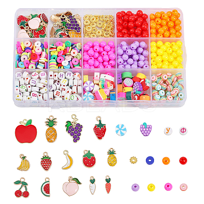 DIY Furit Theme Jewelry Making Finding Kit DIY-CA0005-41-1