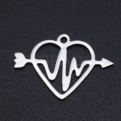 Non-Tarnish 201 Stainless Steel Pendants STAS-T054-JN771-1-1