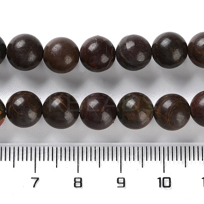 Natural Polychrome Jasper/Picasso Stone/Picasso Jasper Beads Strands G-C160-01-8mm-1