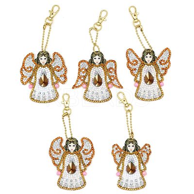 DIY Keychain Diamond Painting Kits DIAM-PW0001-120-1