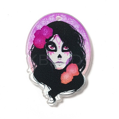Halloween  Acrylic Pendants SACR-B004-05C-1
