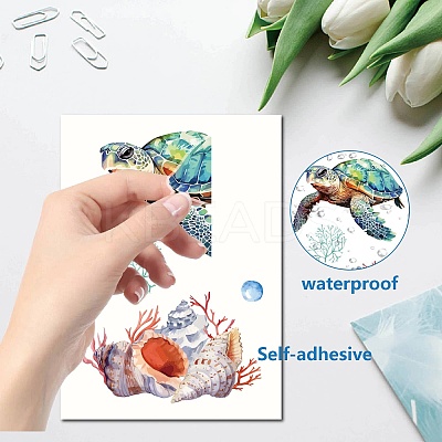 8 Sheets 8 Styles PVC Waterproof Wall Stickers DIY-WH0345-215-1