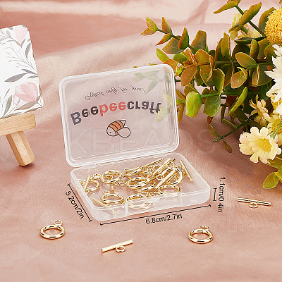 Brass Toggle Clasps KK-BBC0001-97-1