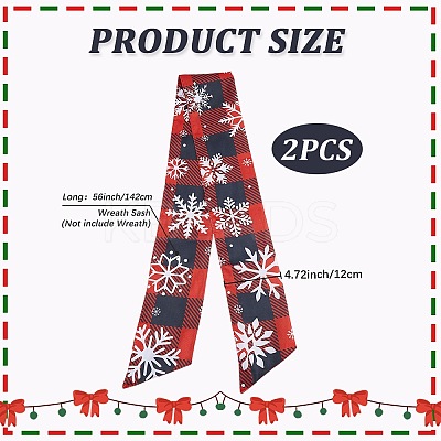 2Pcs Polyester Ribbons FEPA-WH20008-004-1