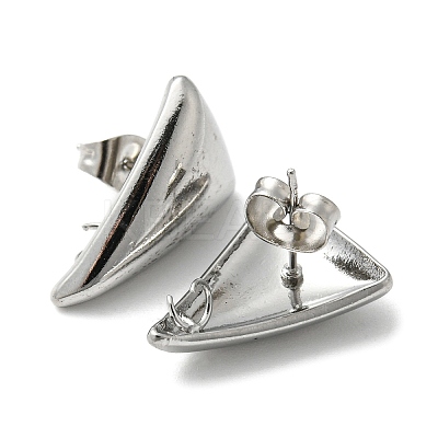 Non-Tarnish 304 Stainless Steel Stud Earrings Findings X-STAS-G320-01B-P-1